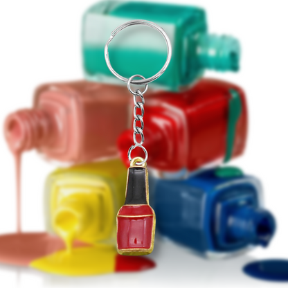 Nail Polish Keyring (Various Colours)