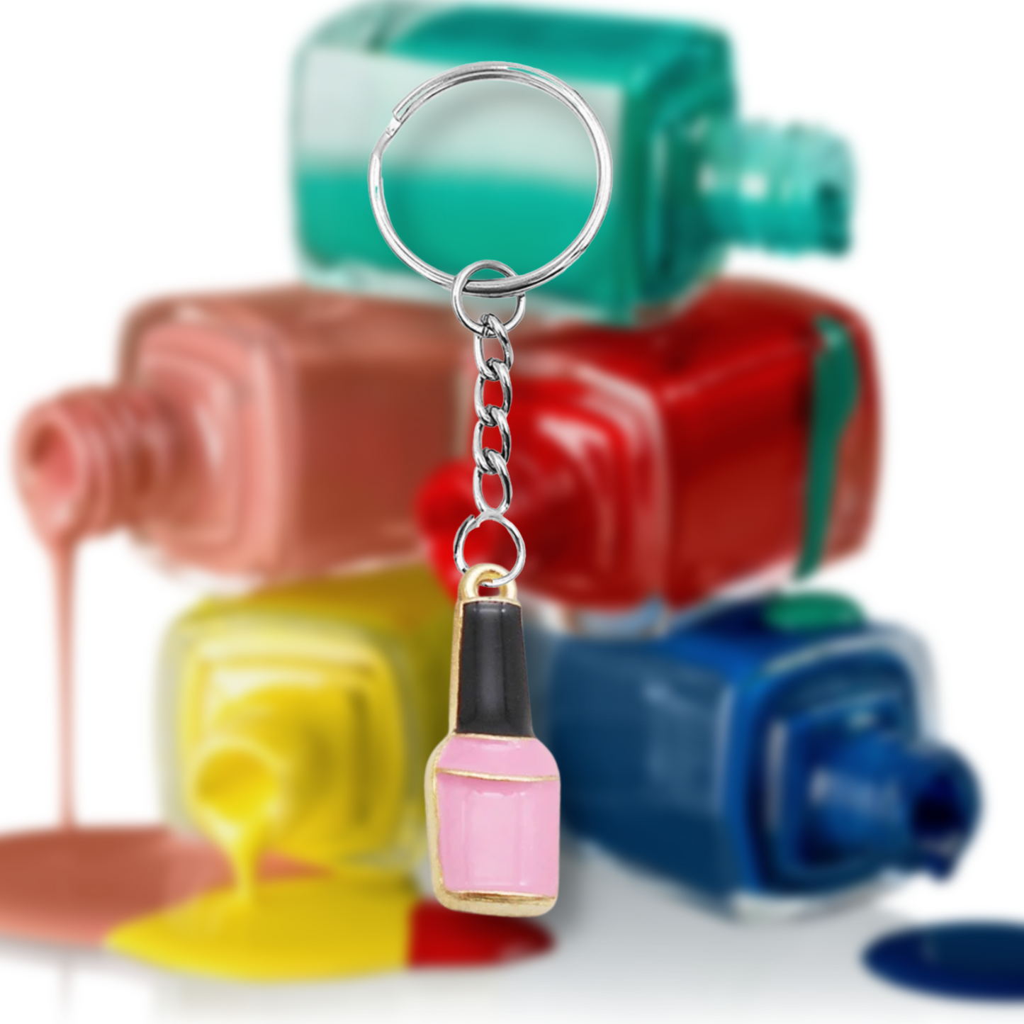 Nail Polish Keyring (Various Colours)