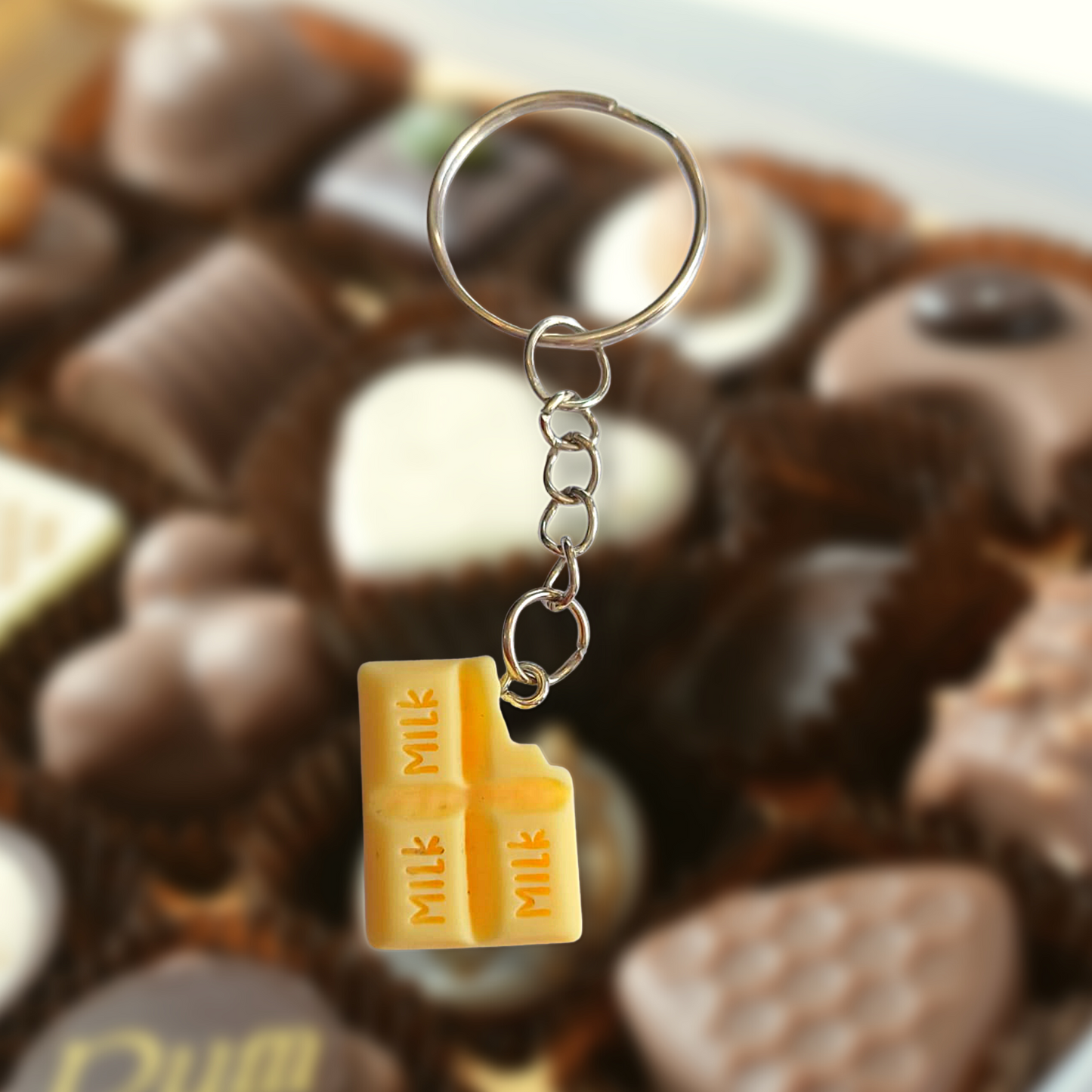 White Chocolate Keyring