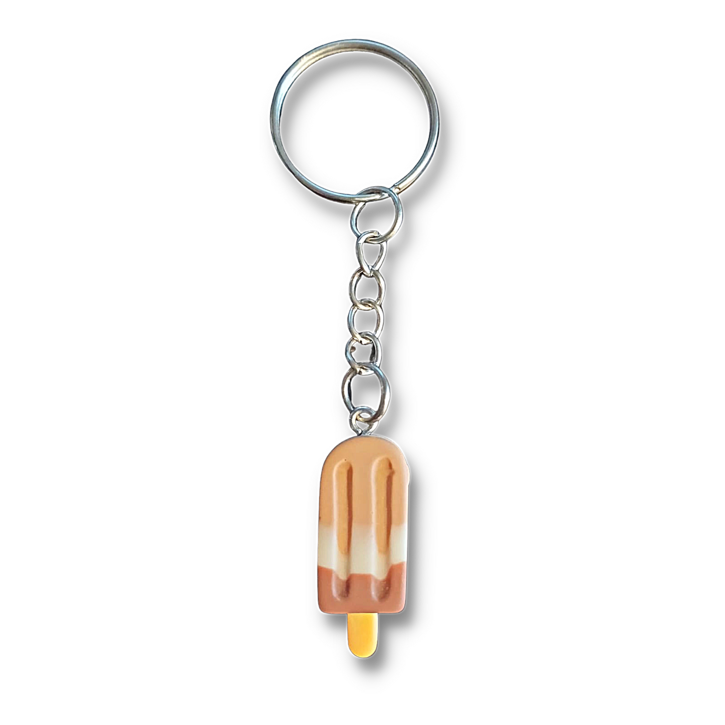 Brown Ice Cream Keyring