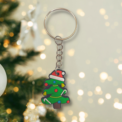 Jolly Christmas Tree Keyring