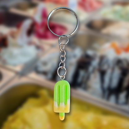 Green Ice Cream Keyring