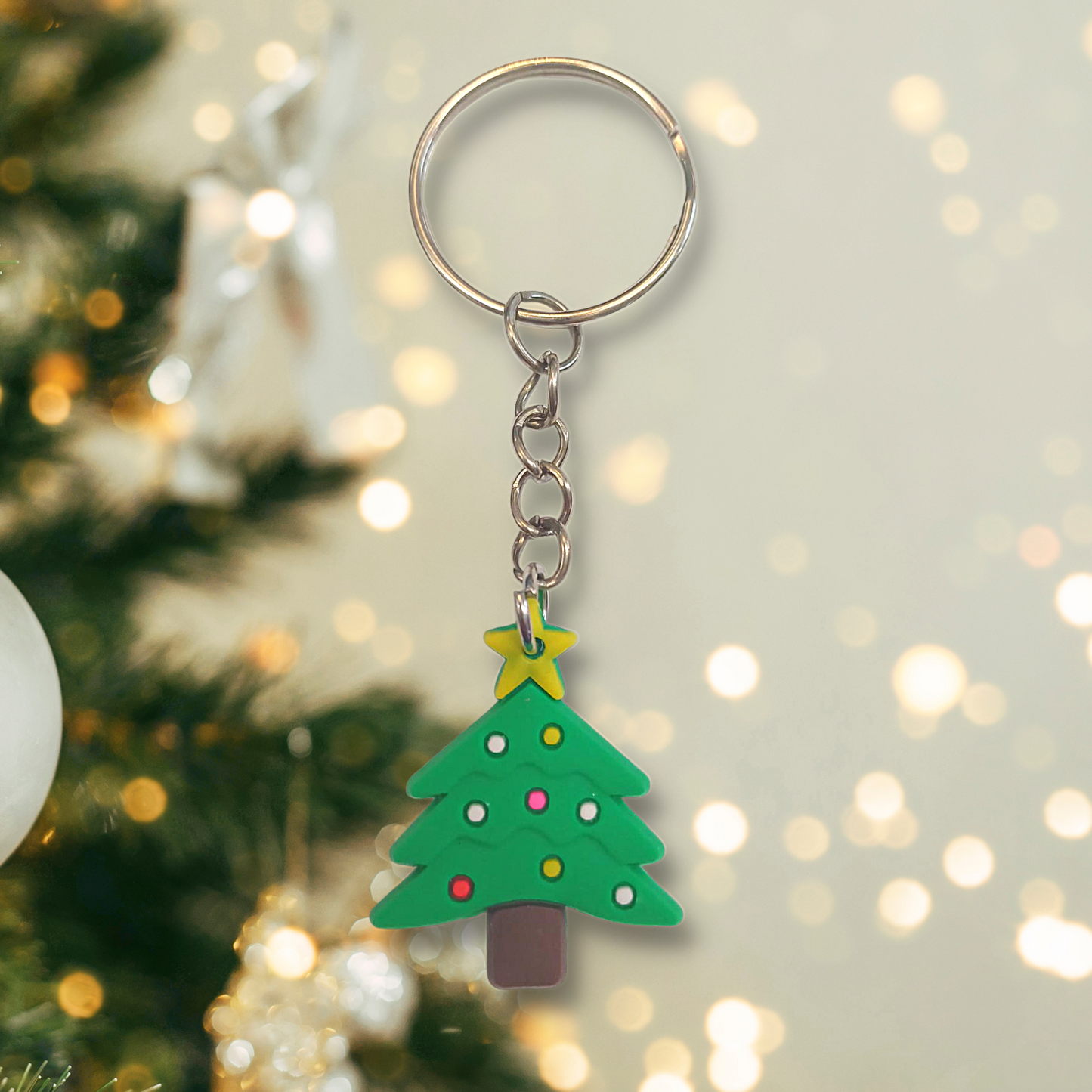 Simple Christmas Tree Keyring