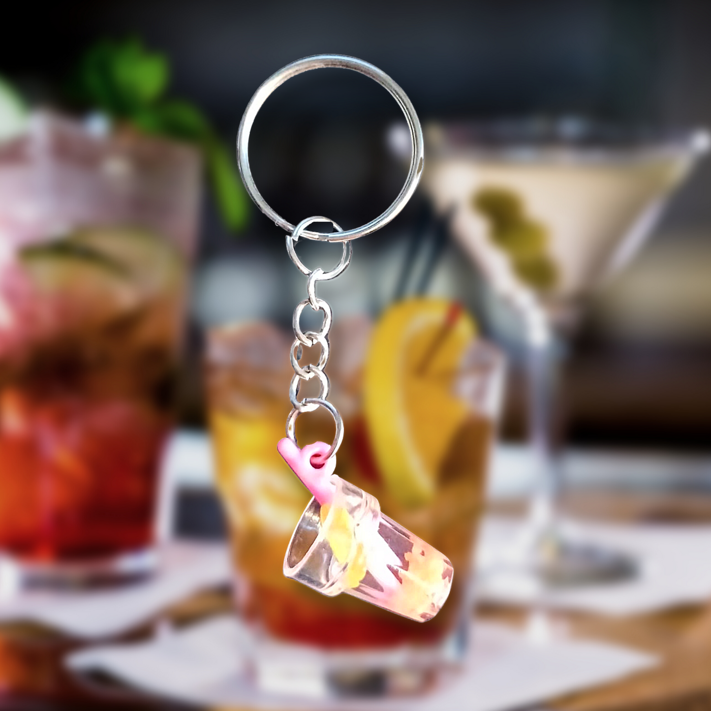 Cocktail Keyring (Various Styles)