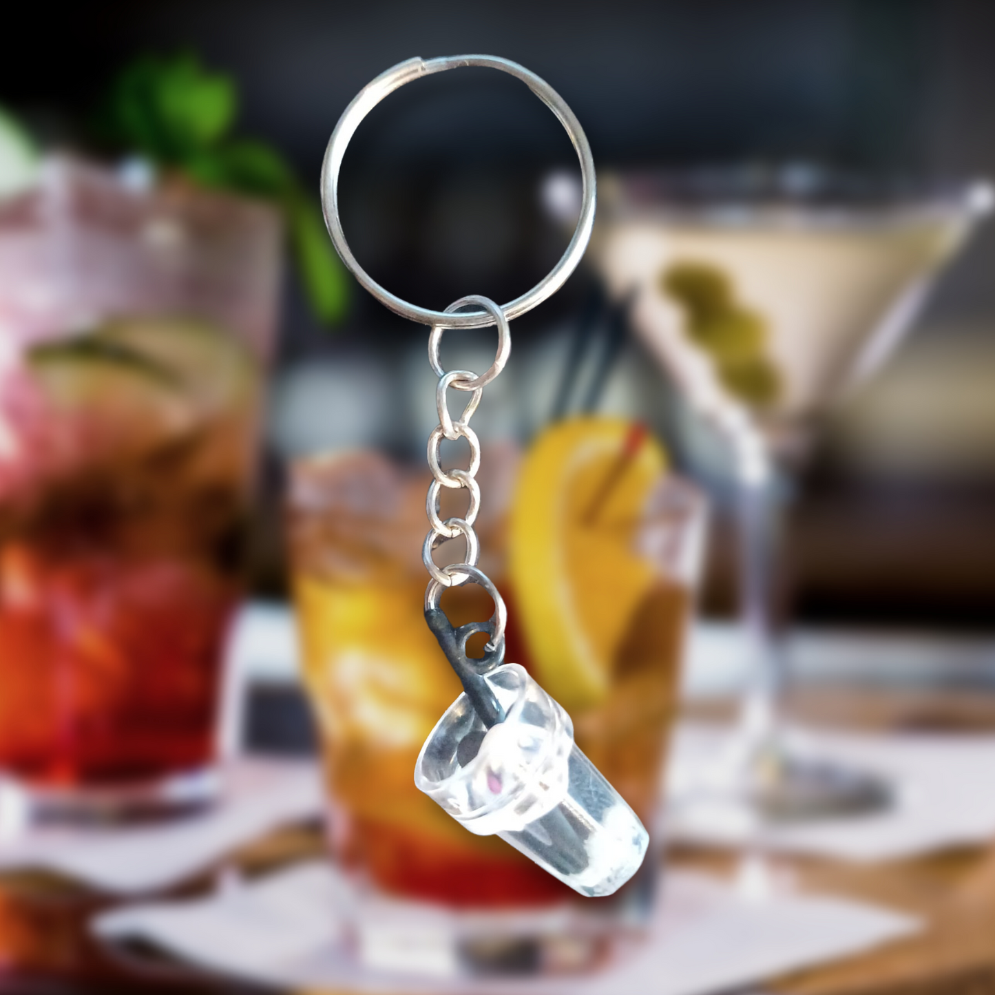 Cocktail Keyring (Various Styles)