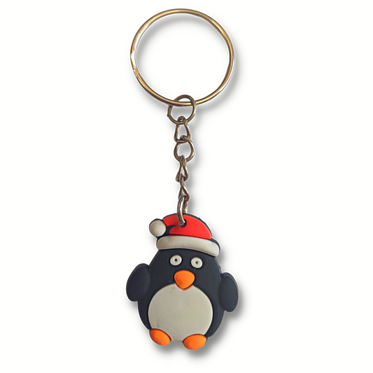 Christmas Penguin Keyring