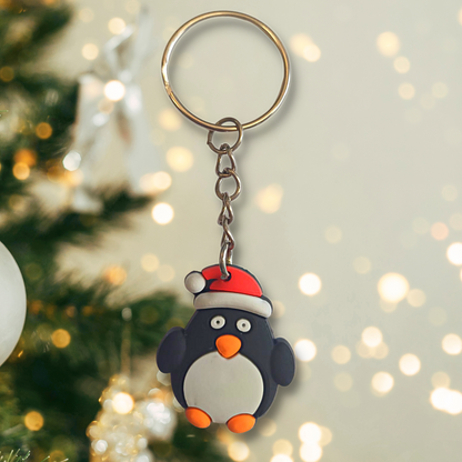 Christmas Penguin Keyring