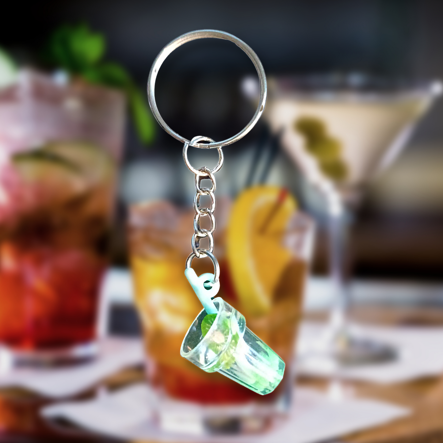 Cocktail Keyring (Various Styles)