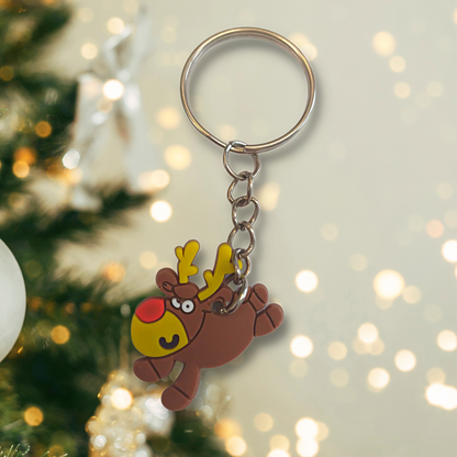 Running Reindeer Keyring