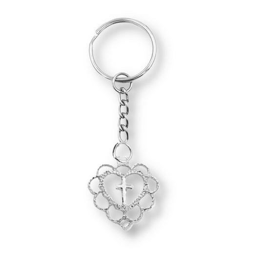 Lovely Cross Keyring