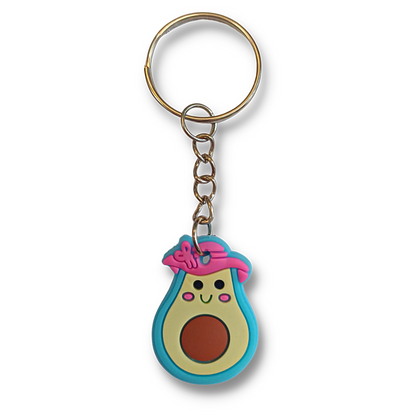 Blue Avocado Keyring