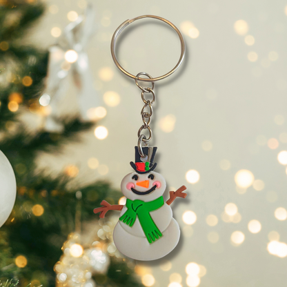 Mr Snowman Keyring