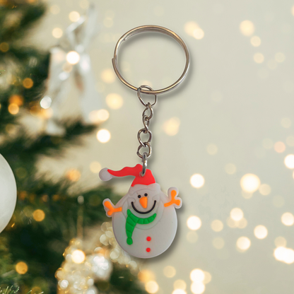 Jolly Snowman Keyring