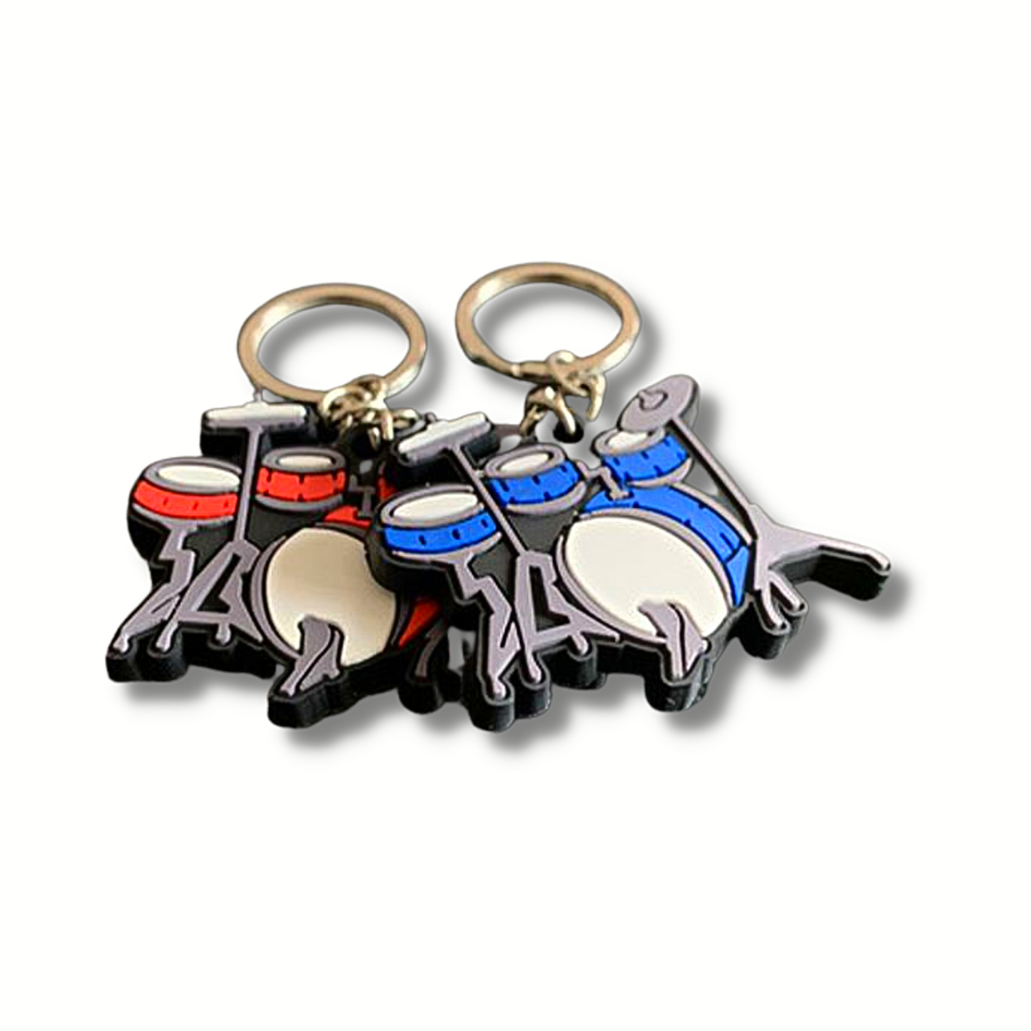 Drum Set Keyring (Various Colours)