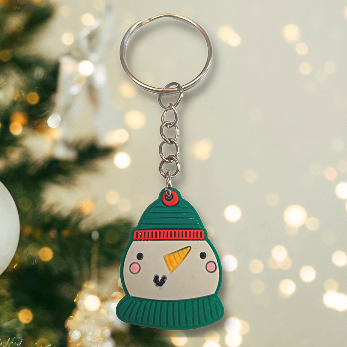 Happy Snowman Keyring