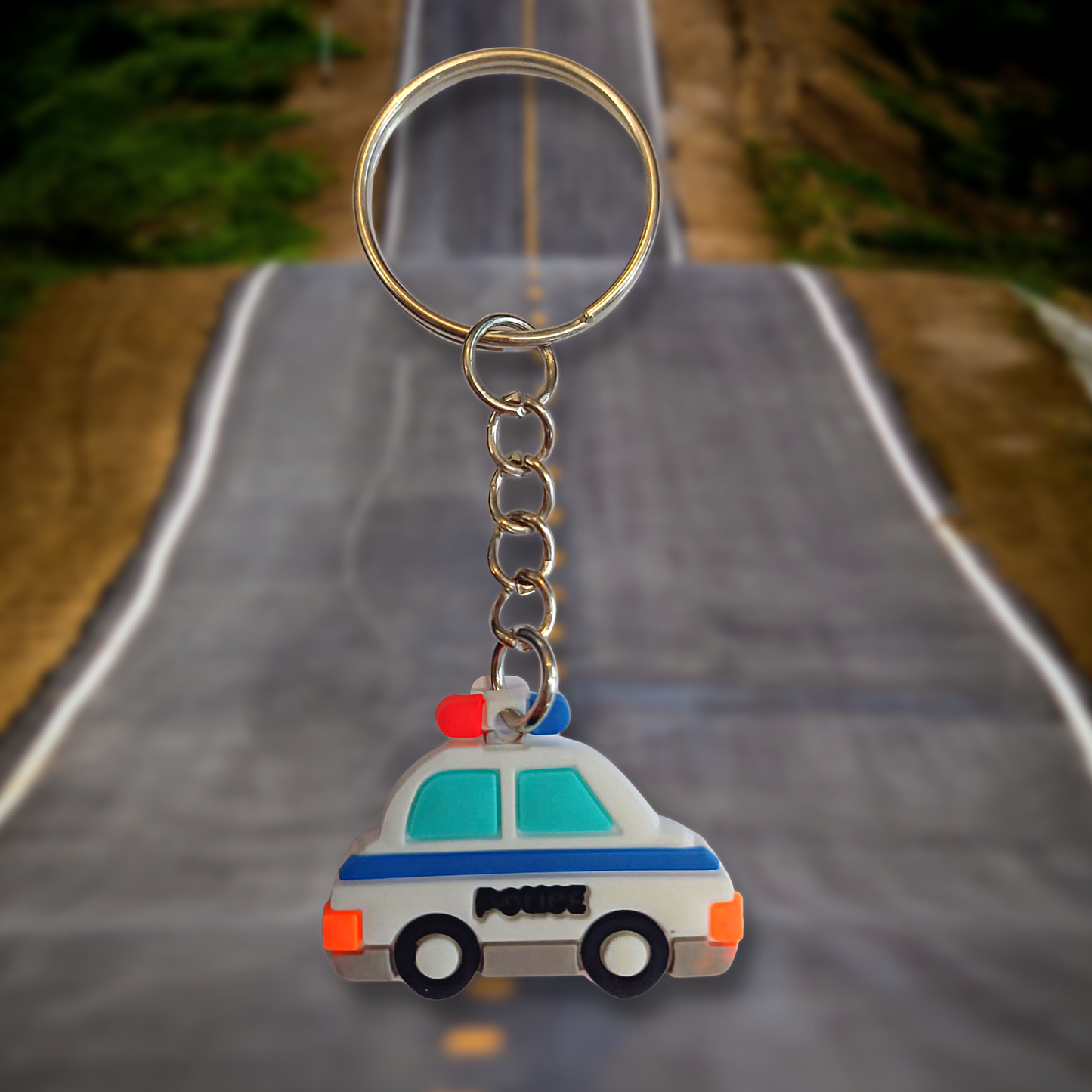 Police Car Keyring