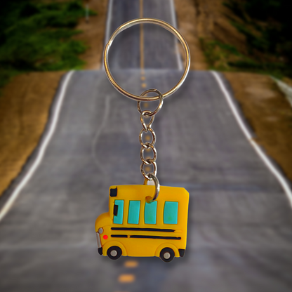 School Bus Keyring