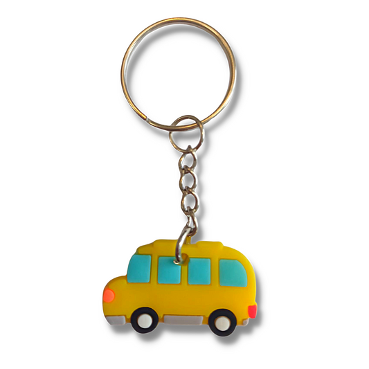 Yellow Car Keyring