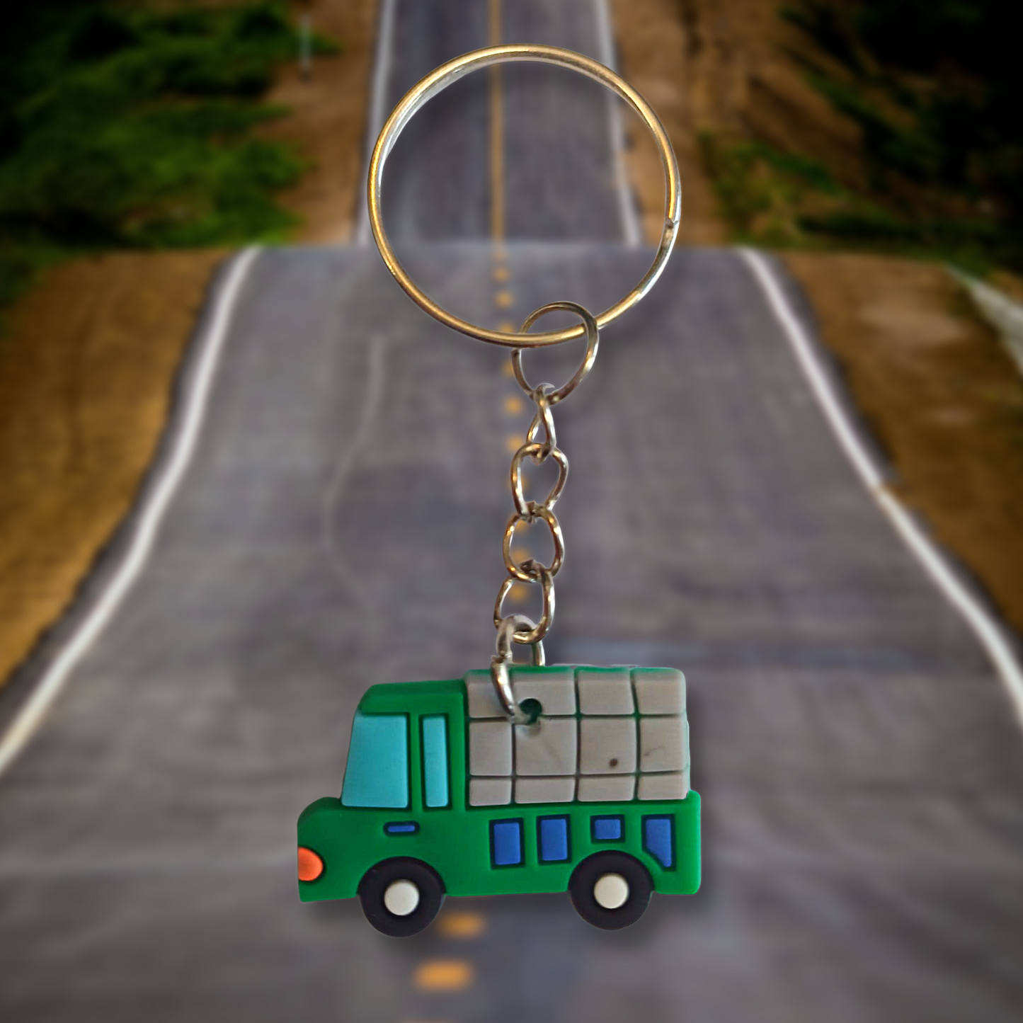 Green Truck Keyring