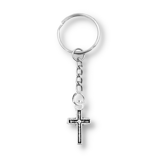 Small Cross Keyring