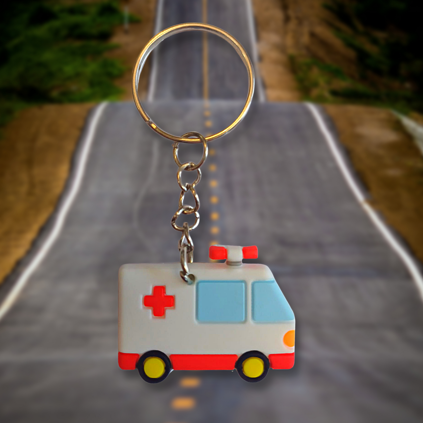 Ambulance Keyring (Various colours)