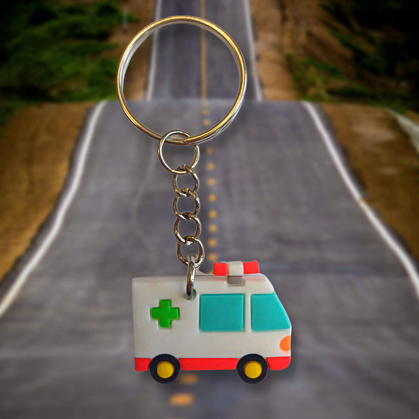 Ambulance Keyring (Various colours)