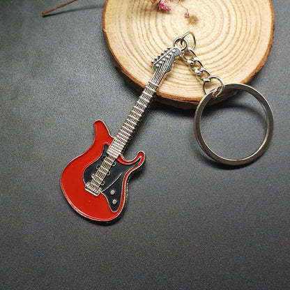 Electric Guitar Keyring (Various Colours)