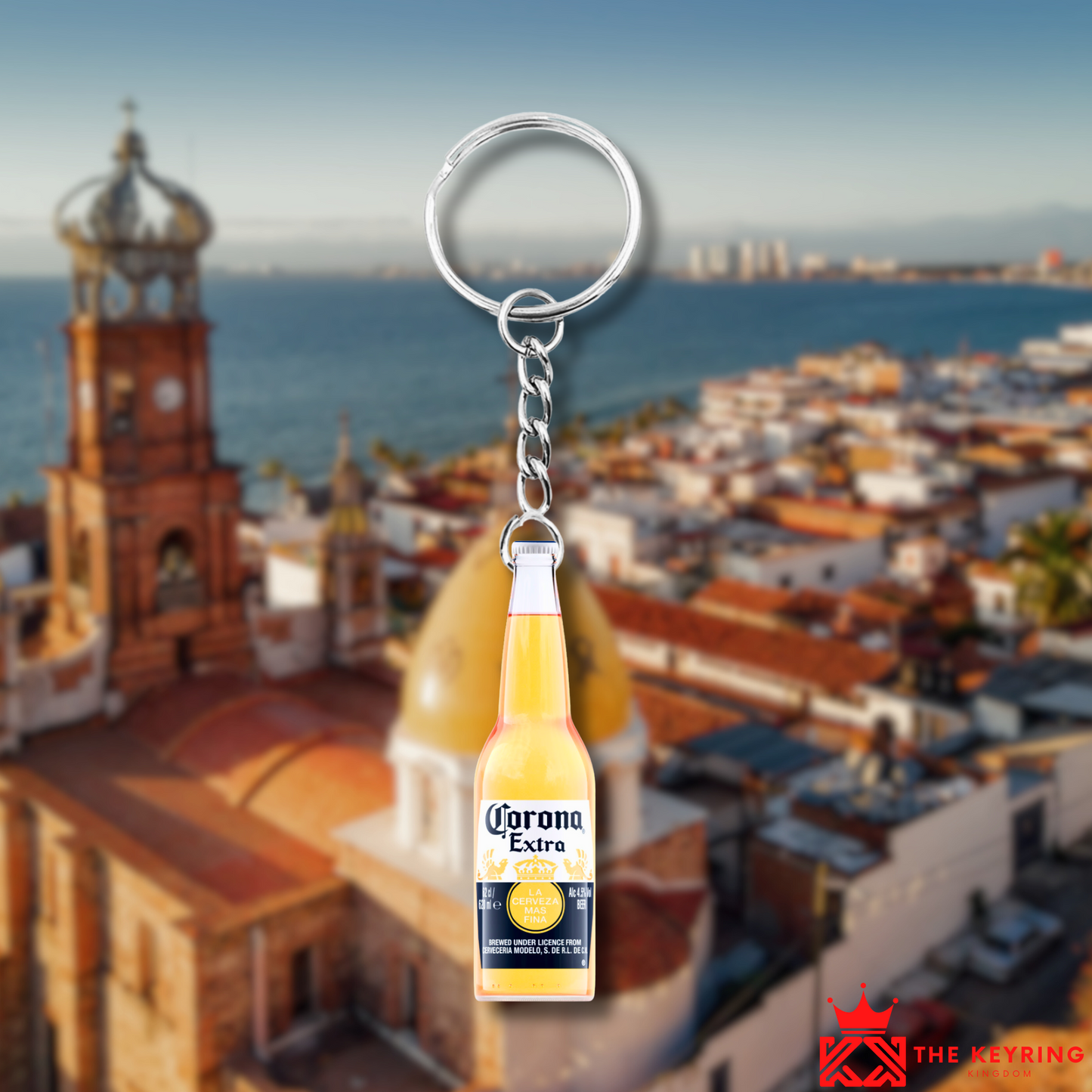 Corona Bottle Keyring