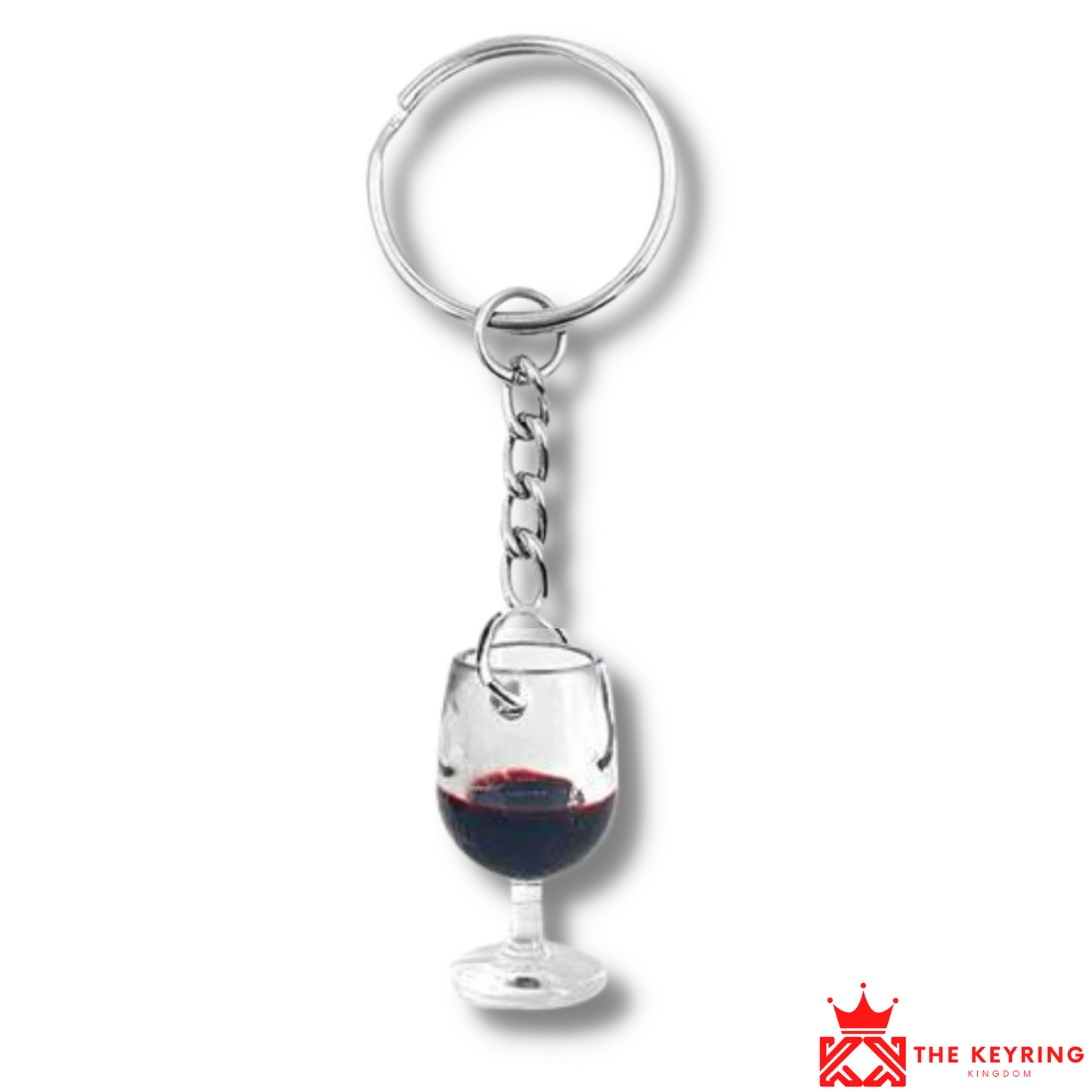 Wine Glass Keyring