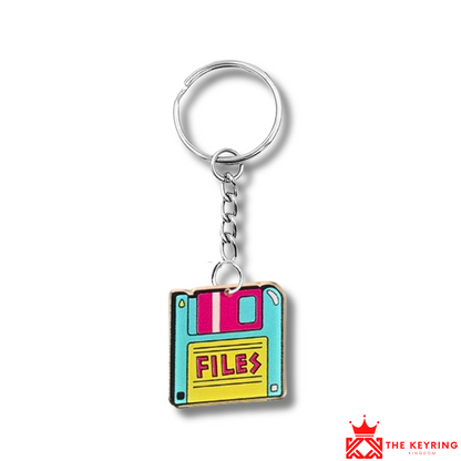 Retro Floppy Disk Keyring