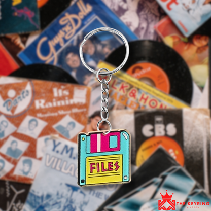 Retro Floppy Disk Keyring