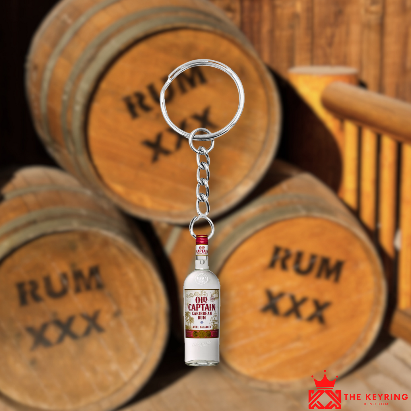 Old Captain Caribbean Rum Keyring