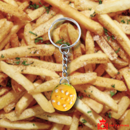 Burger Keyring