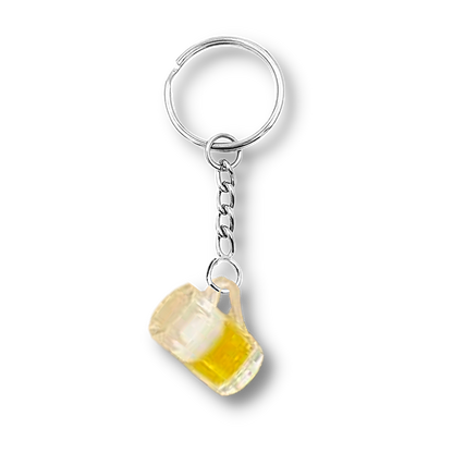 Beer Glass Keyring (Various Colours)