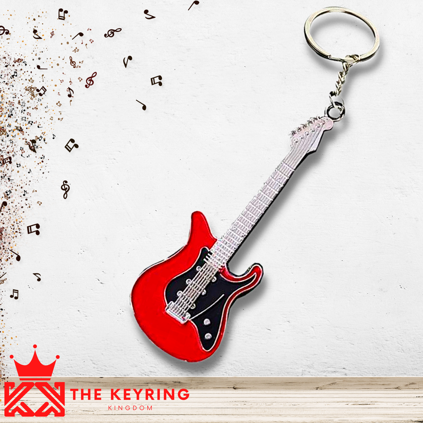 Electric Guitar Keyring (Various Colours)