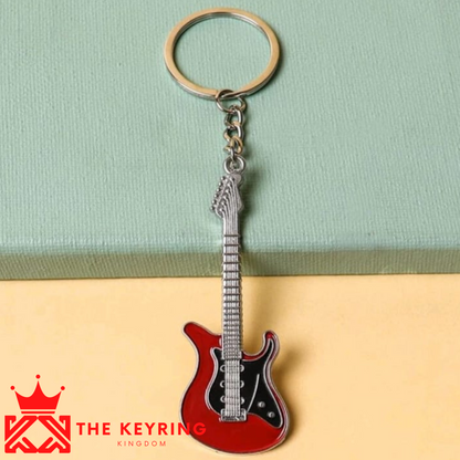 Electric Guitar Keyring (Various Colours)